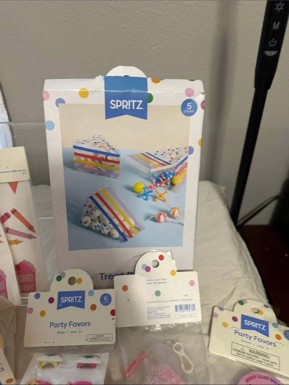 Spritz Pink & Multicolor Pastel Party Supplies Set NWT